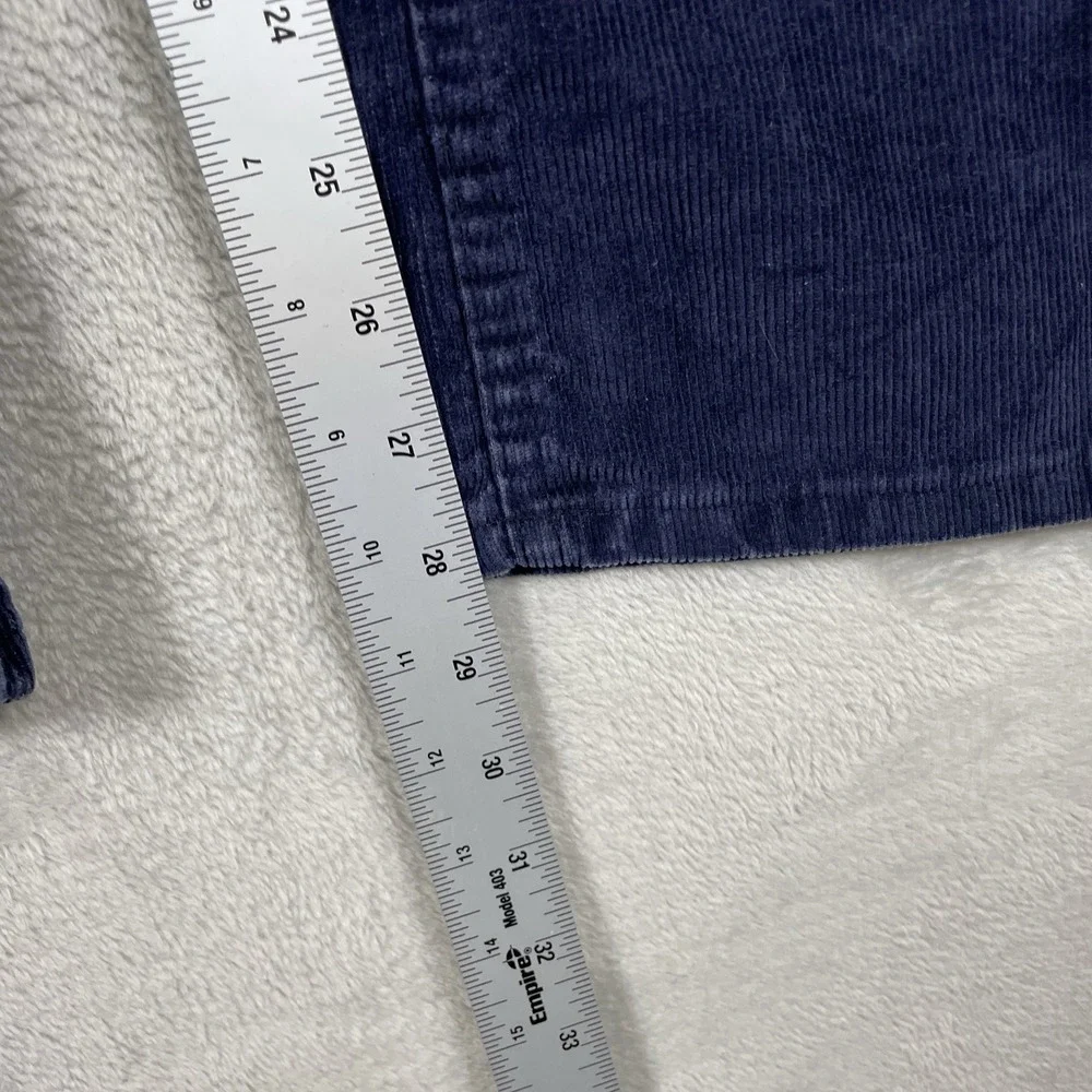 Vtg Levis 646 Bell Bottom Pants Mens 36x28 Corduroy Navy Blue 70s TALON *read*